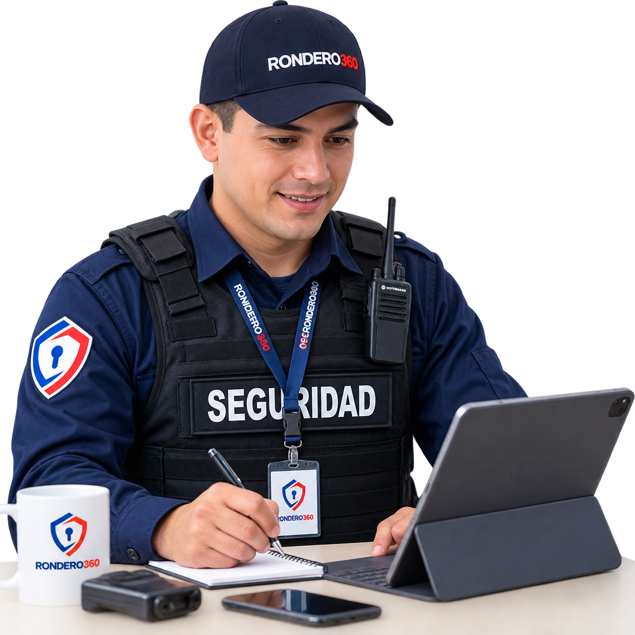 Vigilante capacitándose en Rondero Academy